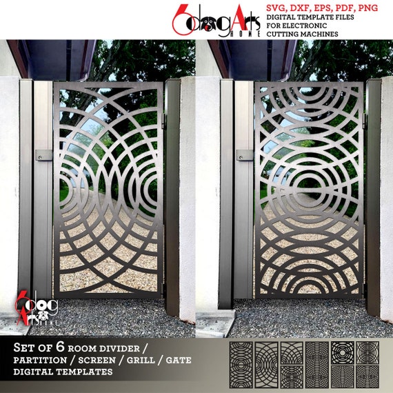 6 Grill Gate Room Screen Divider Partition Templates Digital Svg Dxf Files Laser Cricut Glow Forge Plasma Cutting CNC JB 1789 Etsy Canada