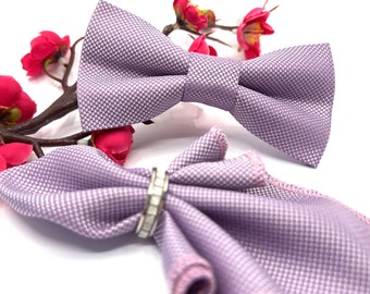 Dusty Lilac Bow tie, Wedding bow tie, Groom bow tie, Ring bearer, Bow Tie for men, baby, boy, kids