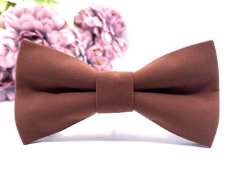 Chocolate Brown Bow tie, Wedding bow tie, Groom bow tie, Ring bearer, Bow Tie for men, baby, boy, kids.