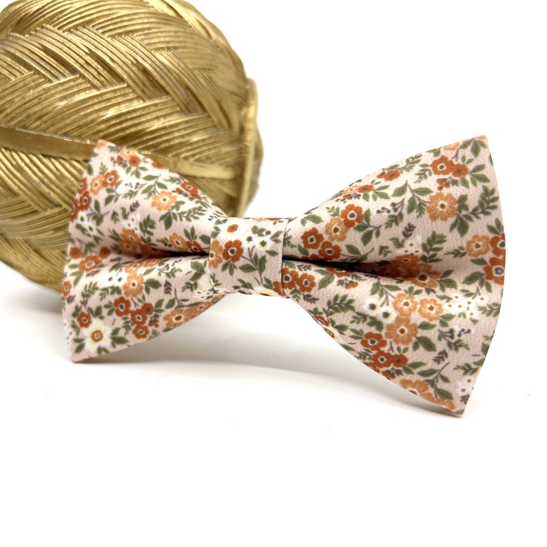 Set di bretelle floreali arancione bruciato, papillon arancione bruciato, papillon da sposa, papillon da sposo, portatore di anelli, papillon per uomo, bambino, ragazzo, bambini Only Bowtie