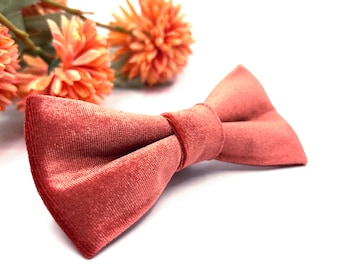 Crimson Velvet Bow tie, Crimson bow tie, Wedding bow tie, Groom bow tie, Ring bearer, Bow Tie for men, baby, boy, kids