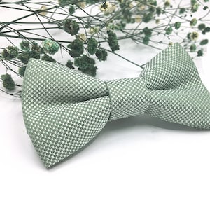 Dusty Sage Green Bow Tie: Wedding, Ring Bearer, Baby, Boy