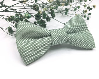 Dusty sage green bow tie, Wedding bow tie, Groom bow tie, Matched Tie, Ring bearer, Bow Tie for men, baby, boy, kids