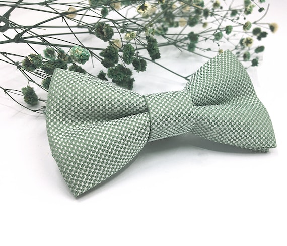 Dusty sage green bow tie, Wedding bow tie, Groom bow tie, Matched Tie, Ring bearer, Bow Tie for men, baby, boy, kids