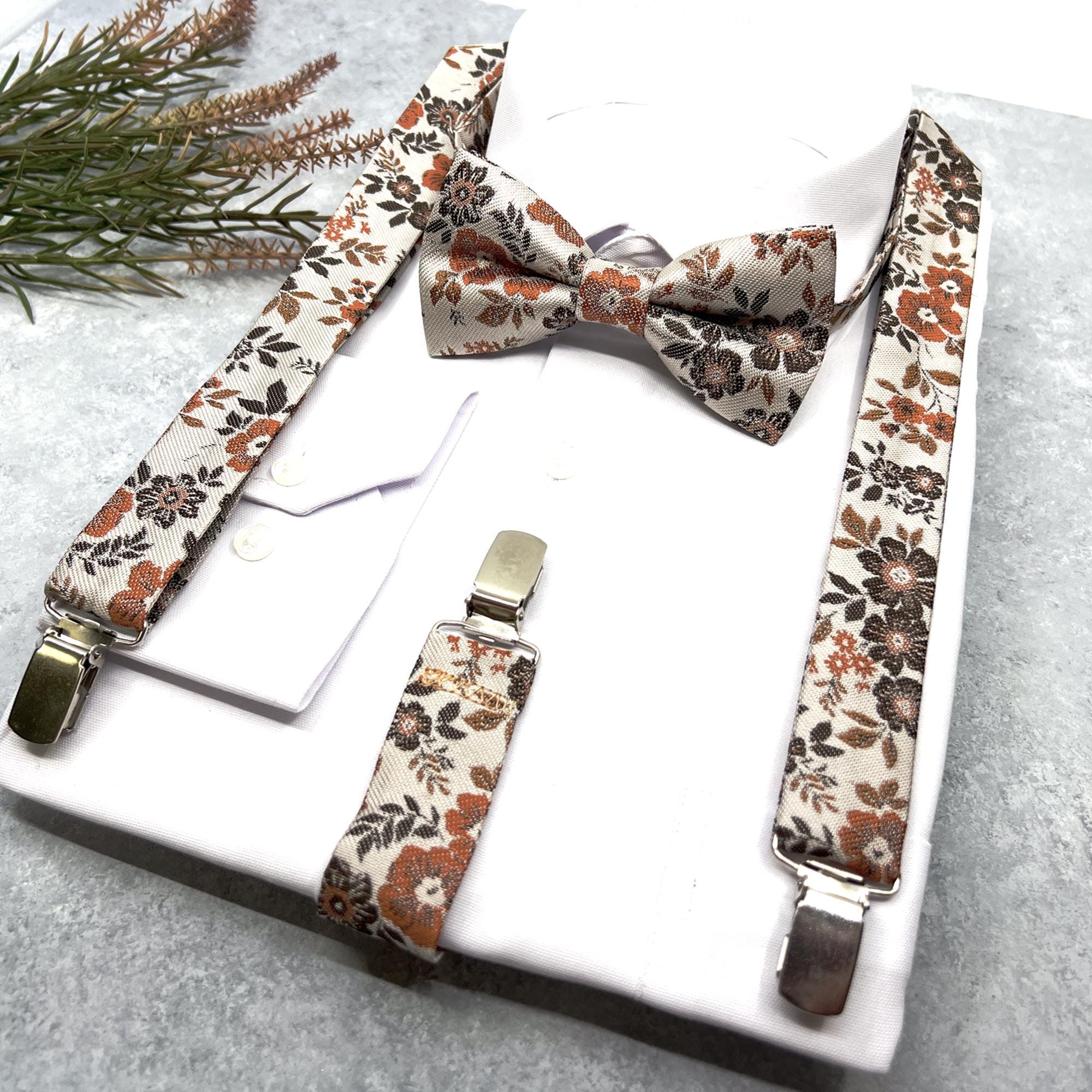 Rare Off-white suspenders Alabaster Lite - Formal White Suspenders - JJ Suspenders main image 3