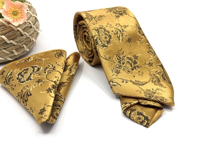 mens gold necktie
