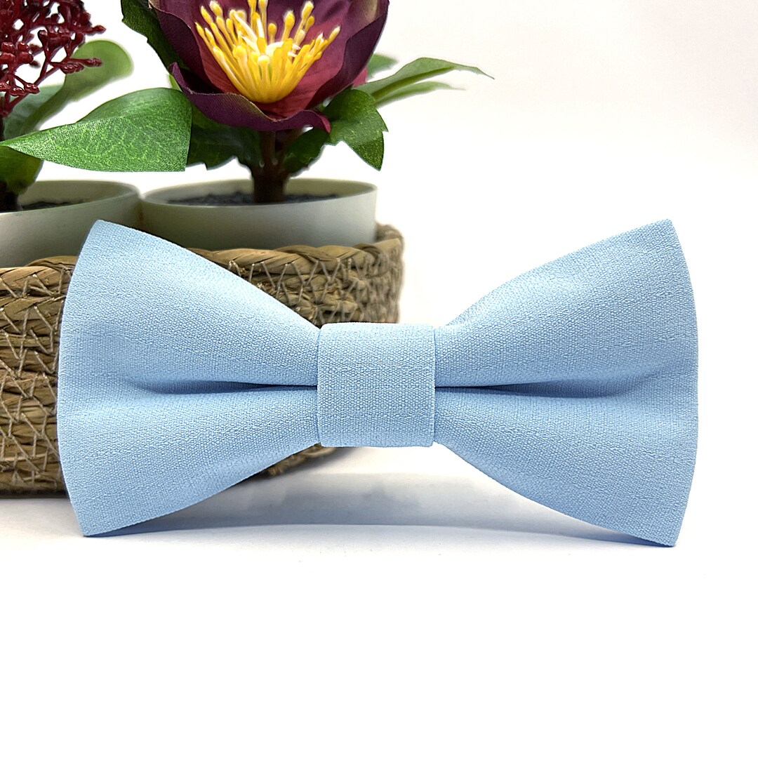 Baby Blue Bow Tie, Wedding Bow Tie, Groom Bow Tie, Ring Bearer, Bow Tie for Men, Baby, Boy, Kids