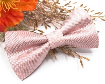 Blush roze vlinderdas, bruiloft vlinderdas, vlinderdas bruidegom, ringdrager, vlinderdas voor baby, jongen, kinderen, vader