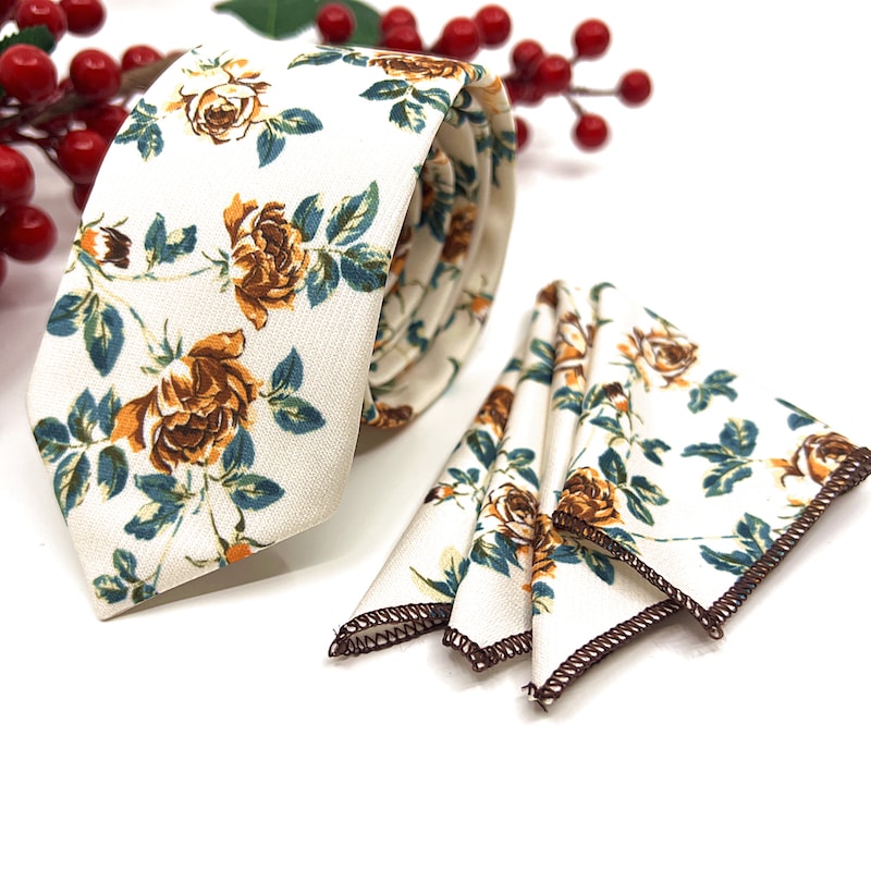 necktie floral
