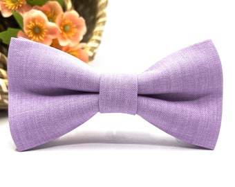 Dusty Lavender Bow tie, Lilac Bow Tie, Wedding bow tie, Groom bow tie, Ring bearer, Bow Tie for men, baby, boy, kids.