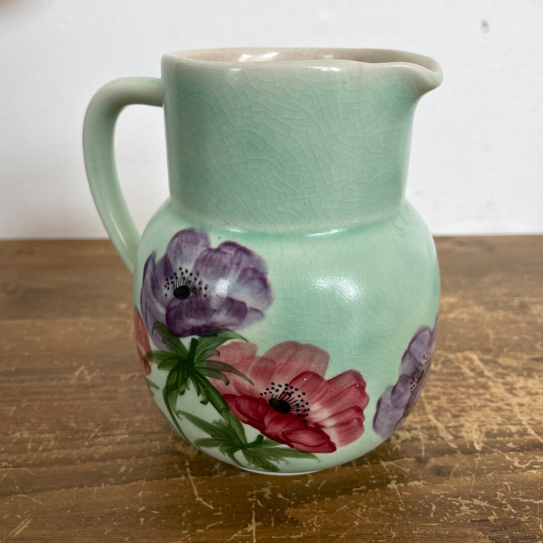 Radford Pottery Jug, Vintage Art Deco Hand Painted Etsy