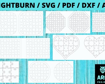 Puzzle Laser Cut Templates, Jigsaw puzzle