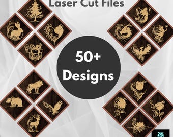 Mega SVG Design Bundle: Animals, Landmarks, Florals - Laser Cut Files