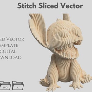Stitch: gesneden vectorsjabloon, parametrisch, meerlaags (DXF, SVG, AI)