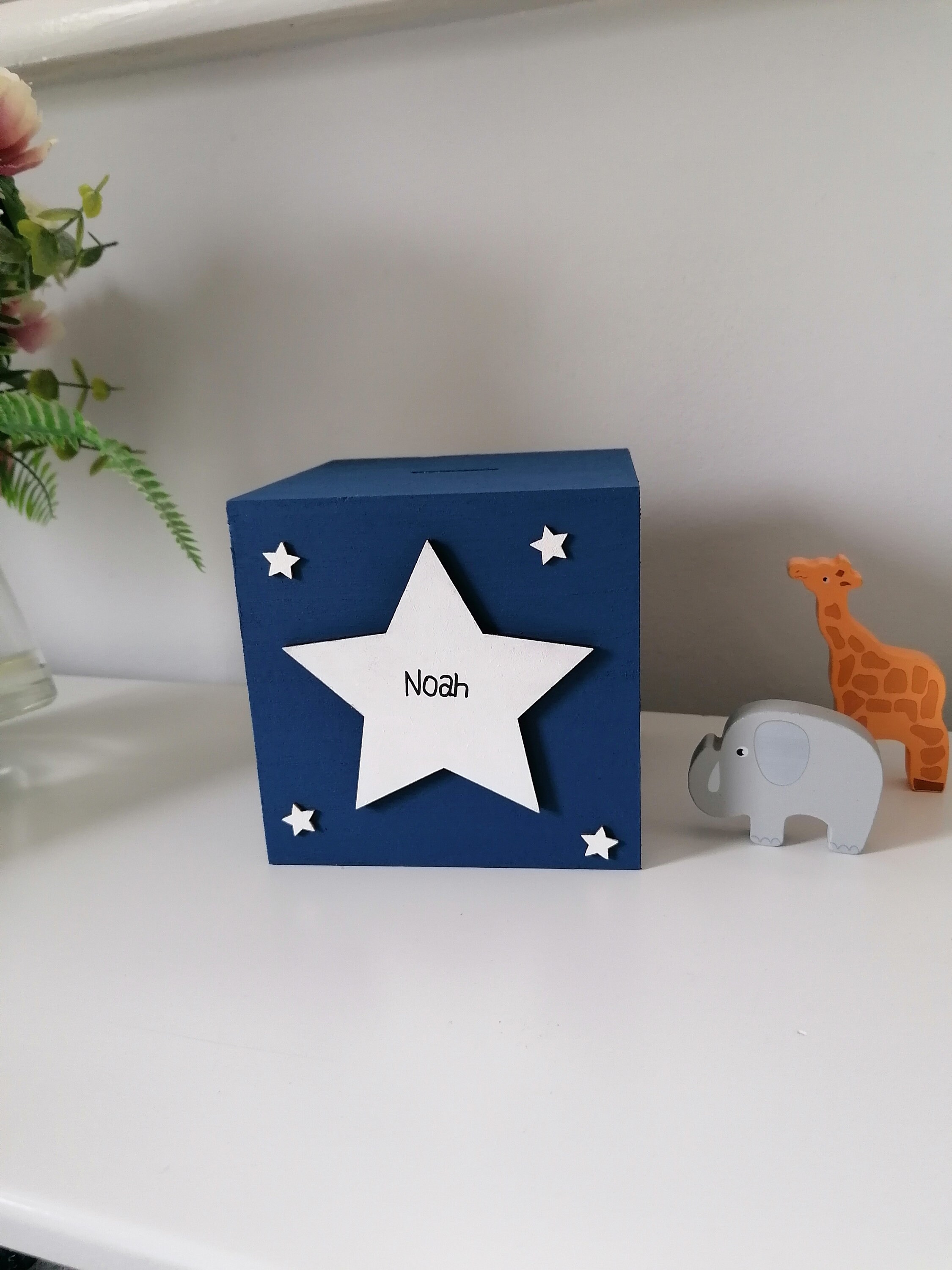 Kinder Spardose Spardose aus Holz Personalisiertes | Etsy