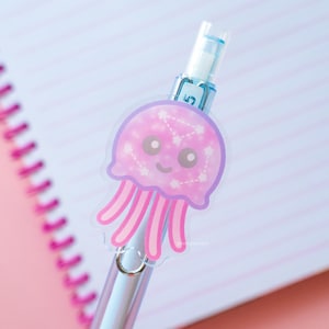 Jellyfish Pen | Kawaii Stationery, Acrylic Pen, Black Ink Pen