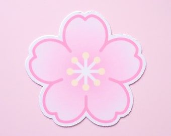 Aimant Sakura | Cadeau fleurs de cerisier, aimant pour réfrigérateur kawaii, esthétique japonaise, art floral rose, décoration de printemps, accessoires pastel