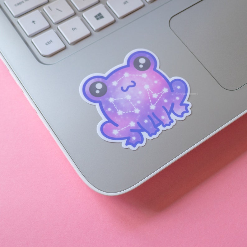 Space Frog Sticker | Constellation Decal, Amphibian Sticker, Galaxy ...