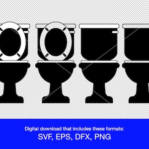 Toilet SVG PNG EPS DXF