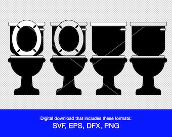 Toilet svg png eps dxf