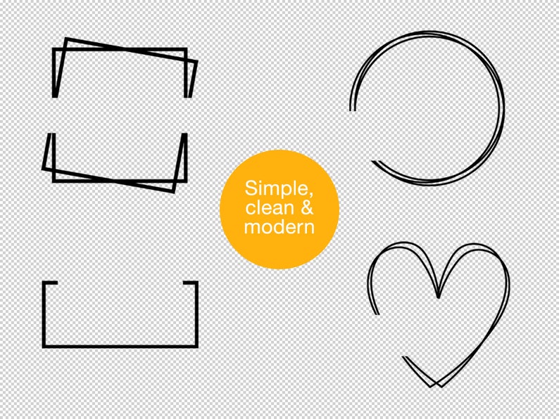 Split Geometric Frames Svg Png Eps Dxf - Bundle With 14 Frames - Etsy
