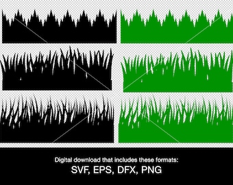 Grass border svg png eps dxf