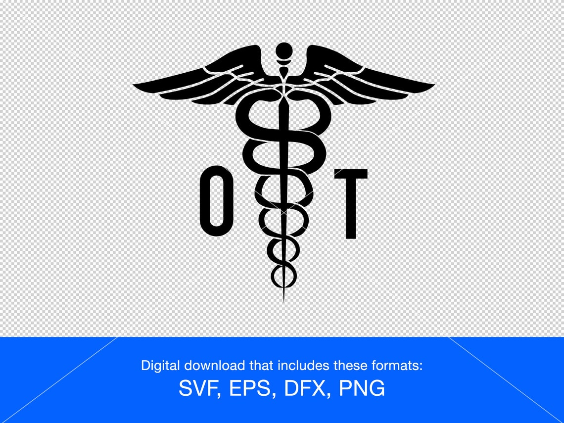 Medical Symbol With Letters OT for Occupational Therapist Svg Etsy