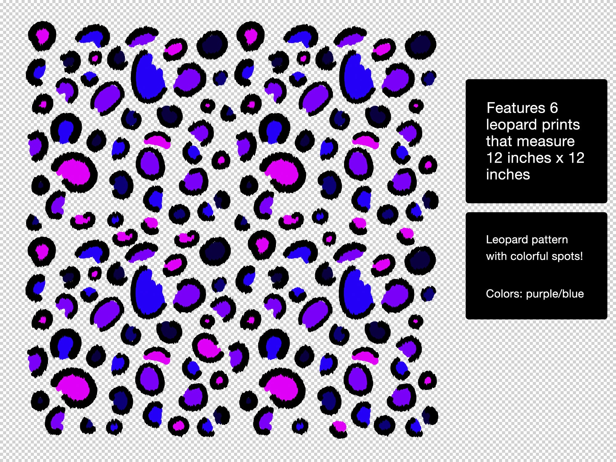 Fuzzy leopard print svg layered leopard print svg leopard Etsy