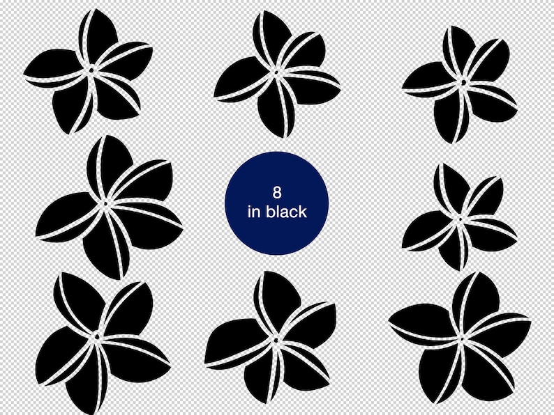 Plumeria Svg Png Eps Dxf - Etsy