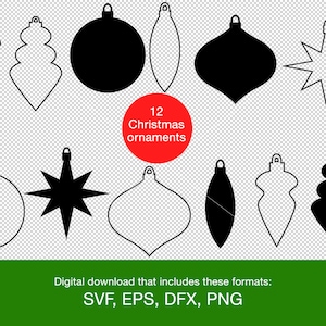 Ornament SVG PNG EPS - Tom ornamentklippfil