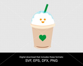 Frappuccino svg png eps dxf
