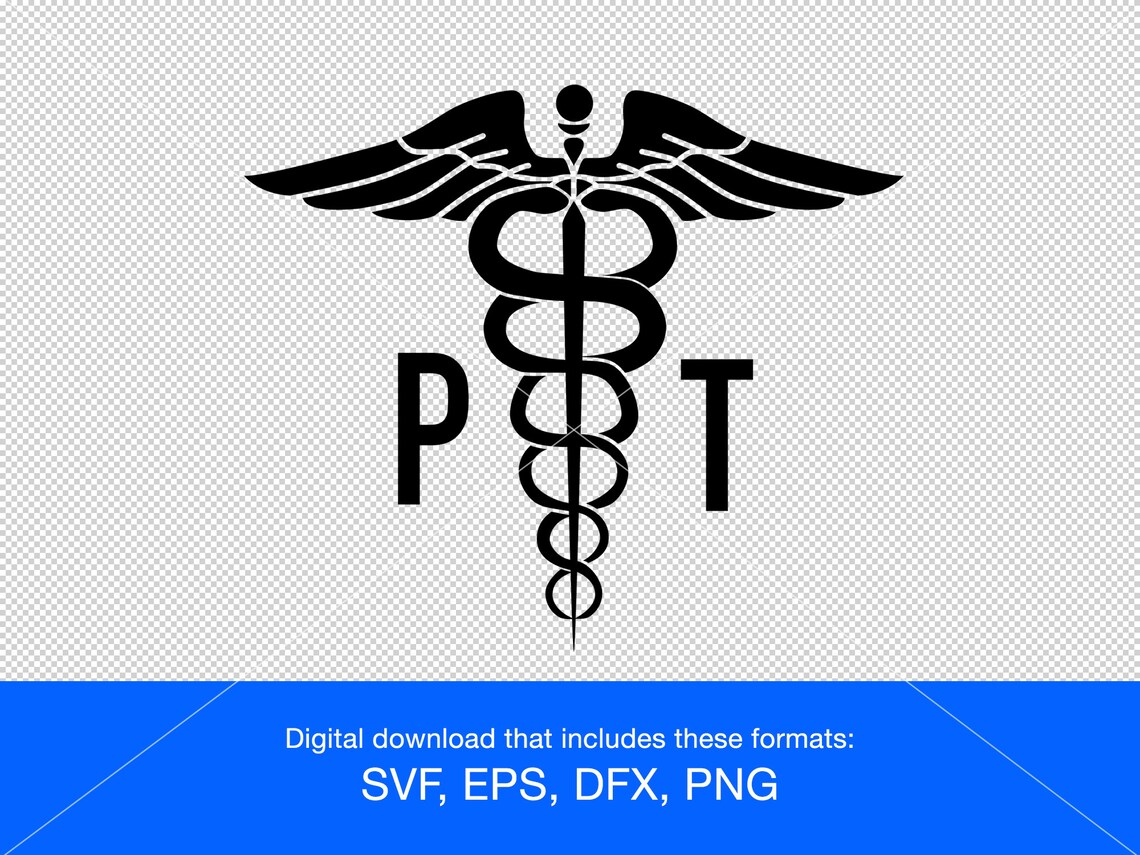 Pt Simble Medical Symbol With Letters PT for Physical Therapist Svg Png Eps Dxf ...