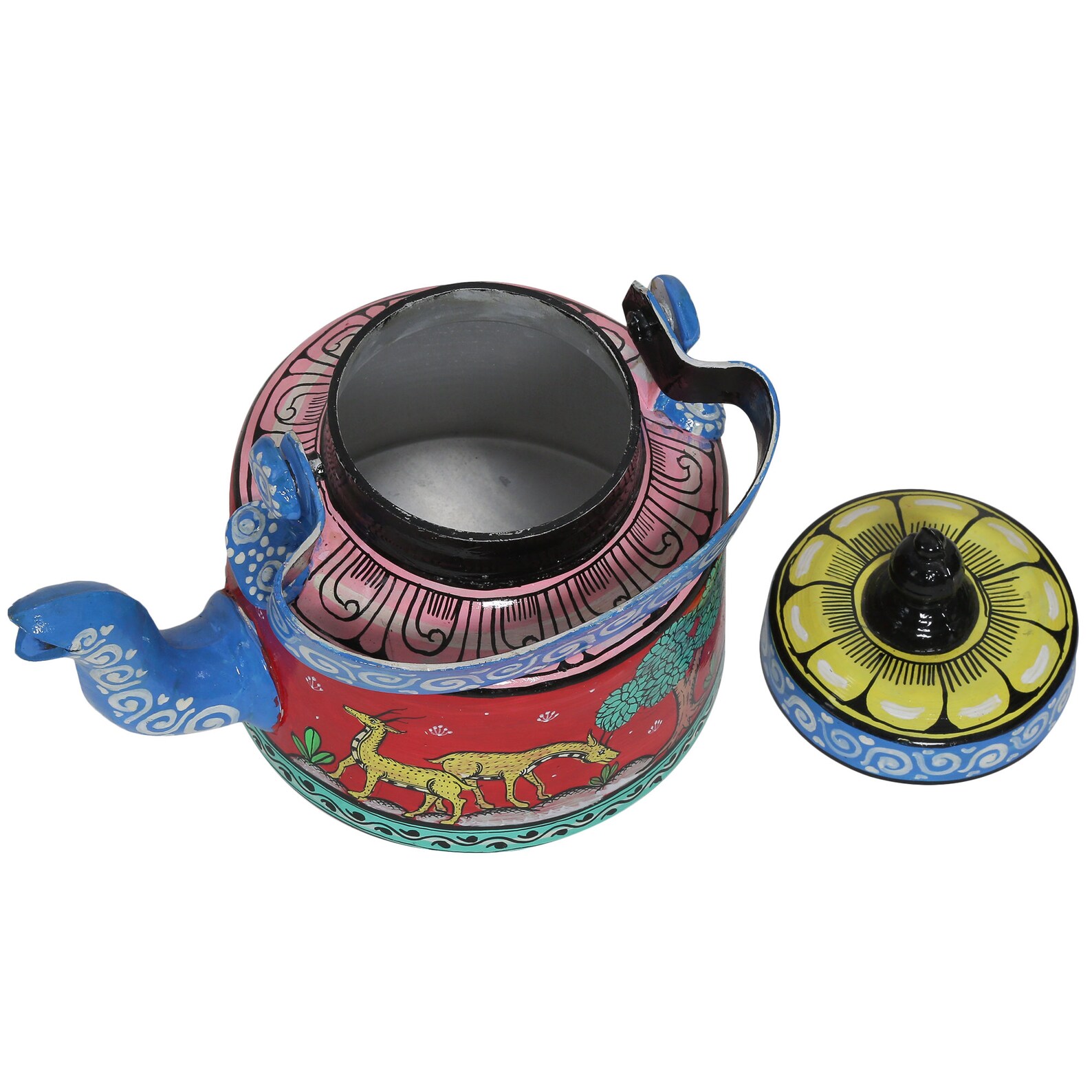 INDIAN TEA KETTLE Handpainted Tea Kettle Pattachitra Tea Etsy