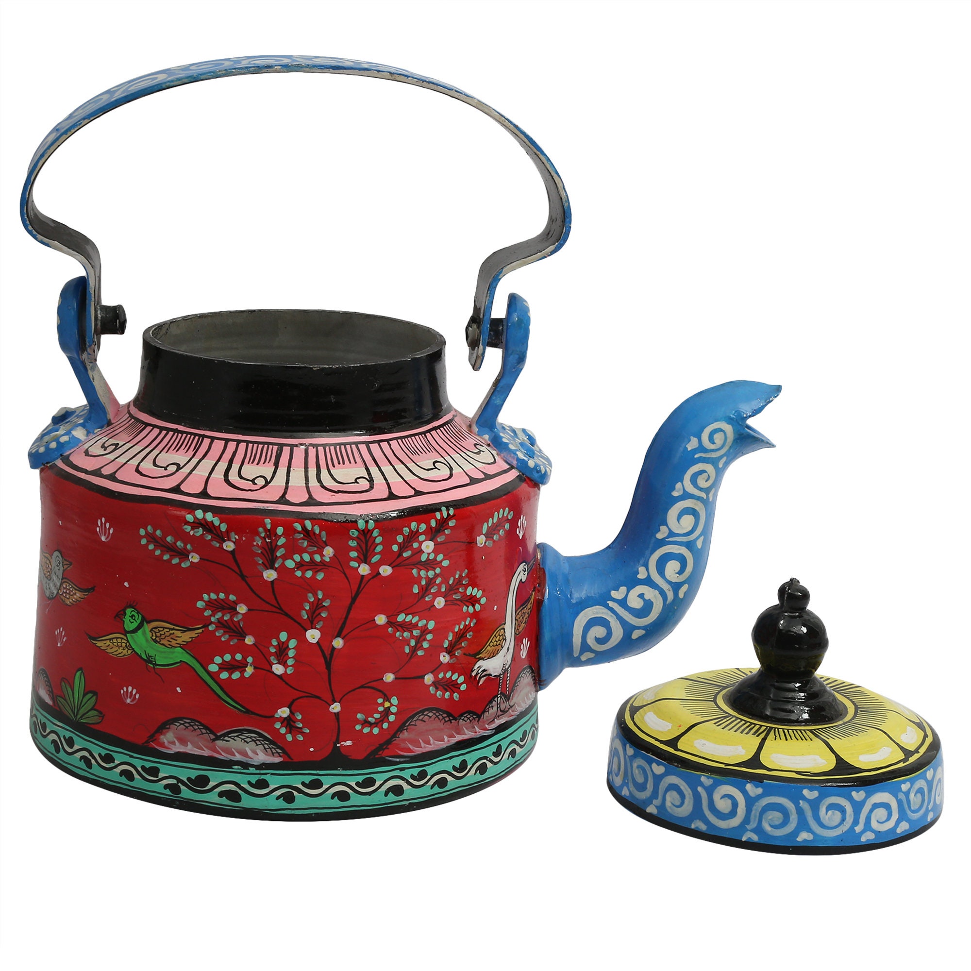INDIAN TEA KETTLE Handpainted Tea Kettle Pattachitra Tea Etsy