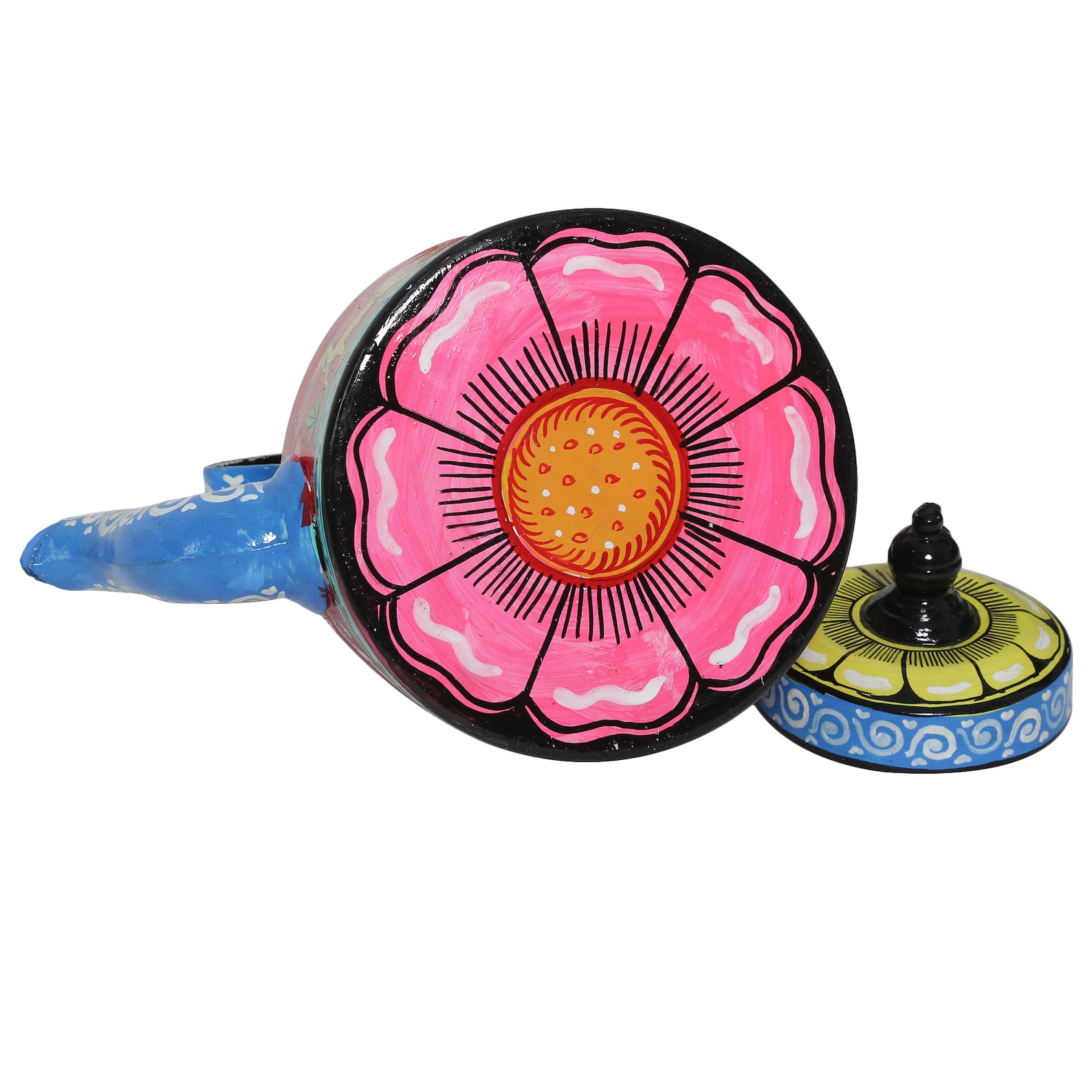 INDIAN TEA KETTLE Handpainted Tea Kettle Pattachitra Tea Etsy