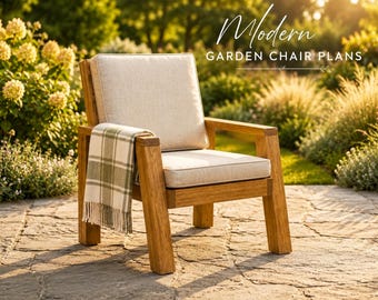 Plans de fabrication de chaises de jardin : projet de menuiserie facile, mobilier d'extérieur moderne, construction de chaises Adirondack pour le jardin