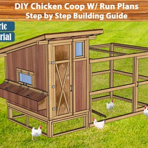 DIY Hühnerstall Pläne mit Auslauf: Hühnerstall Bauanleitung (PDF)