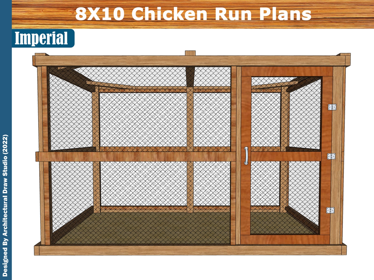 8 X 10 Easy Chicken Run Plans Diy Build Guide Step by Step Etsy
