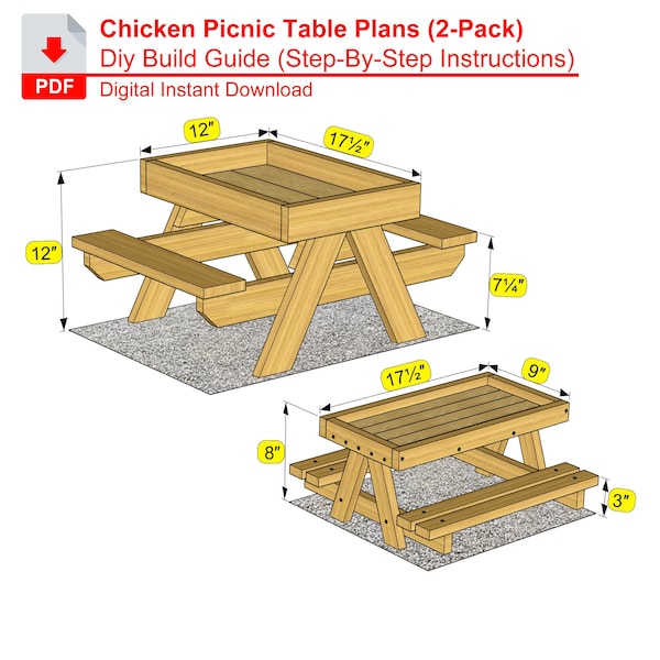 Kids Picnic Table Plans Etsy kids-picnic-table-plans-etsy