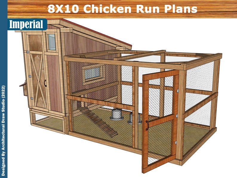 Easy Chicken Coop Run Plans Diy Build Guide, Step by Step Instructions