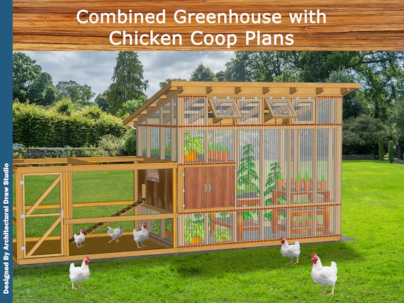 Diy Greenhouse Plans Combo Chicken Coop Plans