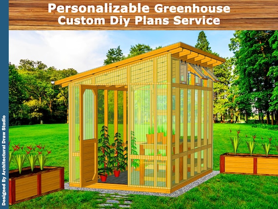 Personalized Greenhouse Plans Service - Custom Greenhouse Designs for Home Gardeners, Build Your Own Unique Greenhouse with Customized Plans