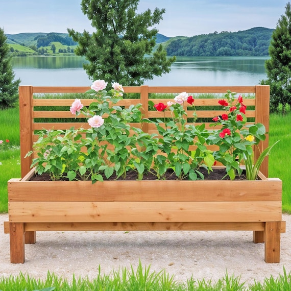 Raised Planter Box Plans Build Guide | Wooden Garden Bed | Vegetable Cedar Planter Box | DIY Elevated Garden Bed | PDF Digital Download