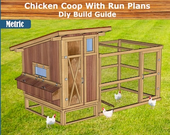 Diy Chicken Coop Building Plans Diy Build Guide, Step by Step Instructions, Simple Chicken Coop Construction, Instant Download