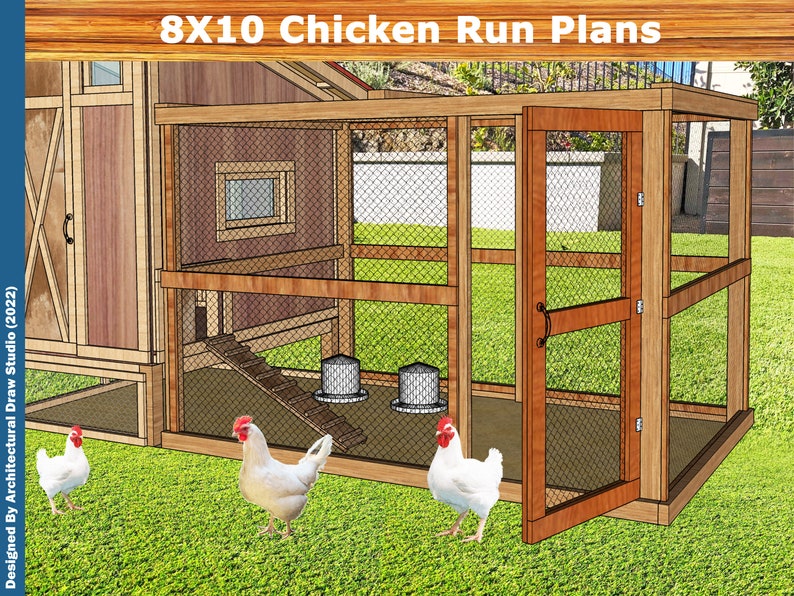 Easy Chicken Coop Run Plans Diy Build Guide, Step by Step Instructions