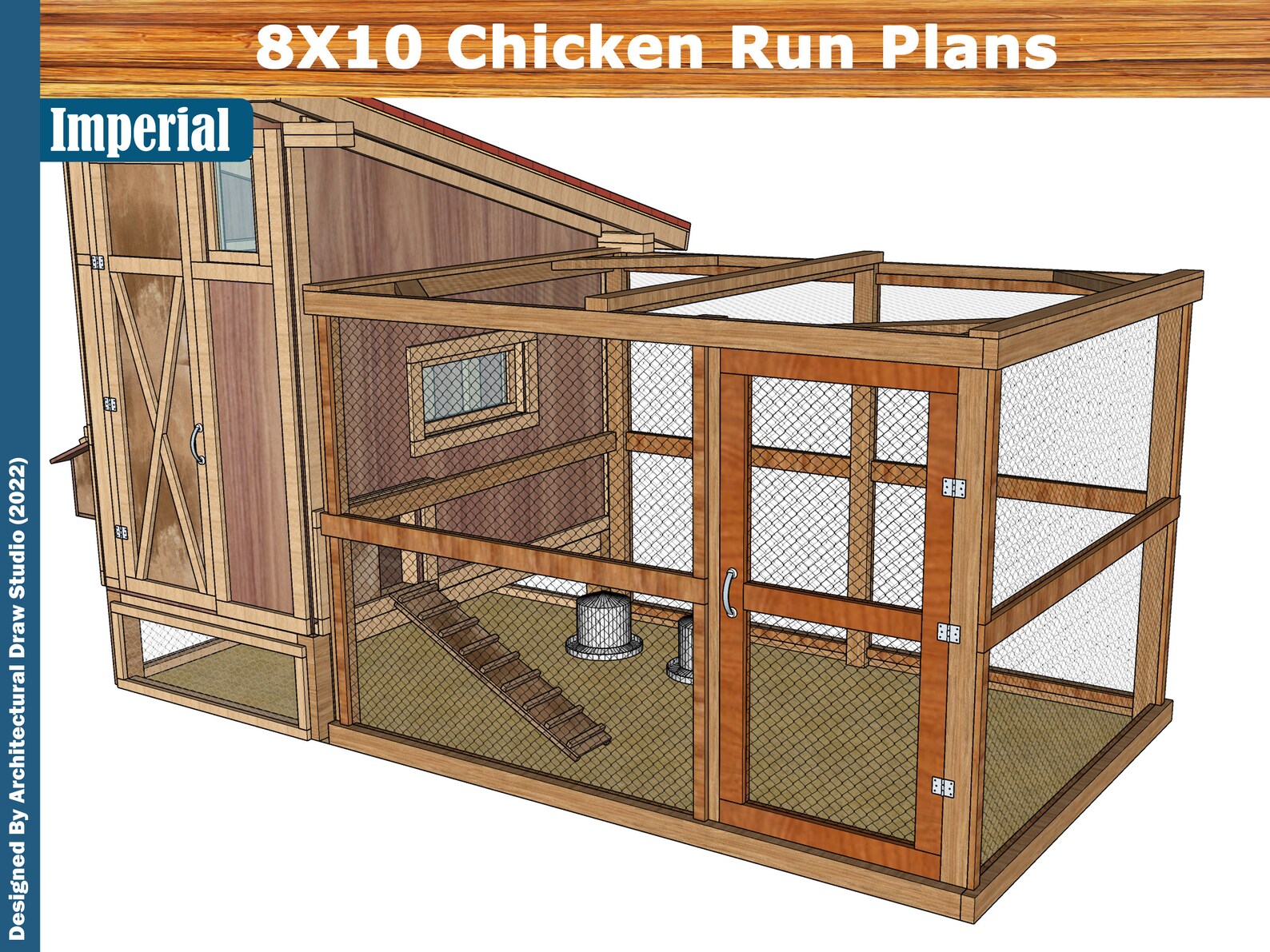 8' X 10' Easy Chicken Run Plans Diy Build Guide Step Etsy