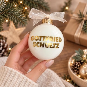 Weihnachtskugel mit logo