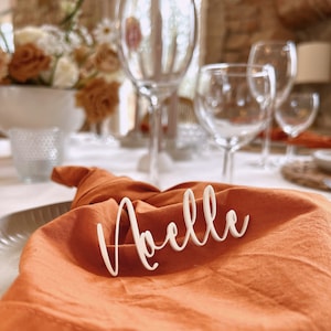3D Optik Platzkarten Lasercut für Hochzeit - Acrylglas -  individuell personalisiert mit Wunschname - Gastgeschenk Namenskärtchen