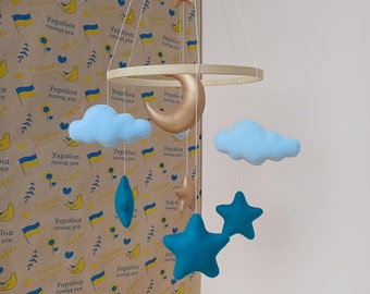 Baby mobile. Nurseru baby decor. Crib baby mobile. Hanging mobil for boy or girl.