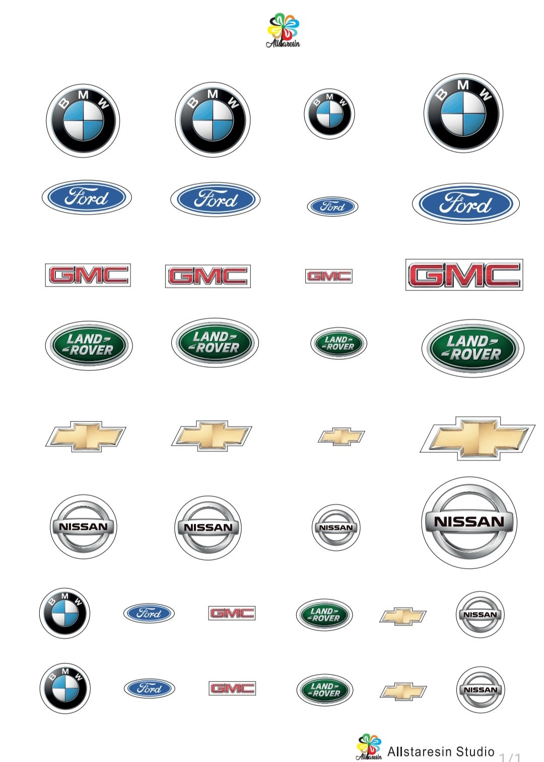 Auto Logo Sticker 3D Car Logo Sticker & Transparent Film, UV Resin Art - Transparent ...